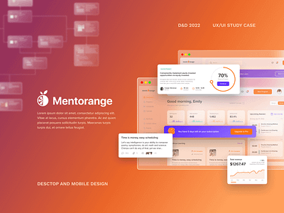 Mentorange design finance marketing money ui ui design uiux user interface ux ux design web web design website