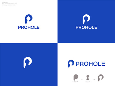 PROHOLE LOGO abcdefghijklmn brand identity branding icon identity keyhole letter p logo logo design logo mark logos logotype mark modern logo opqrstwuxyz privacy protect symbol