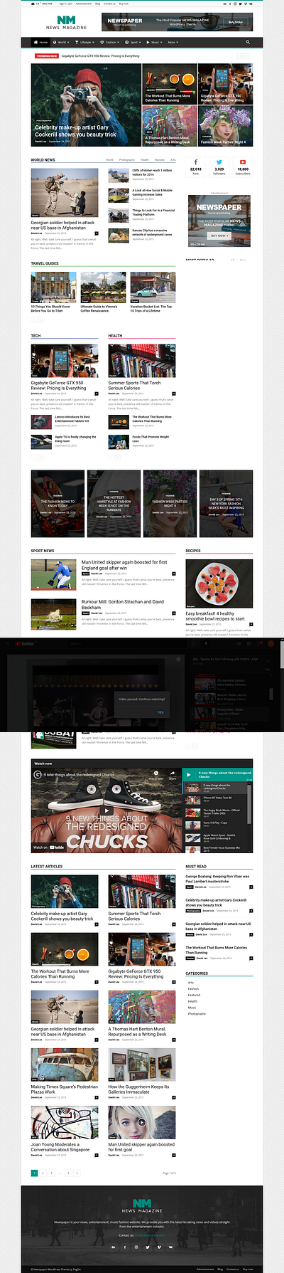 Newspaper Magazine website design branding design graphic design illustration seo shopify typography ui ux webdesign wix wordpress
