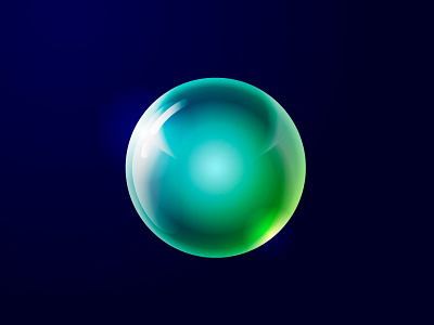 Glowing ball abstract ai ball design drawn figure glowing graphic design illustration illustrator light luminous painted picture ui vector visual web