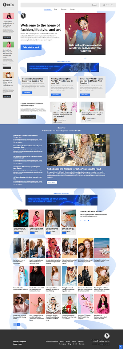 Fashion Blog branding graphic design logo seo ui ux web webdesign