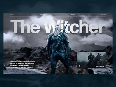 The Witcher TV series graphic design illustration photoshop the witcher typography