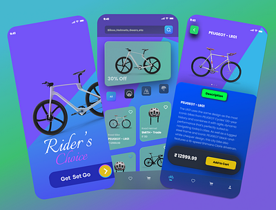 Online Bike Shopping App Ui 3d animation application behance bicycle bike design designer dribbble dribbble shots graphic design helmet illustration logo motion graphics ui uidaily uitrends user interface uxtrends