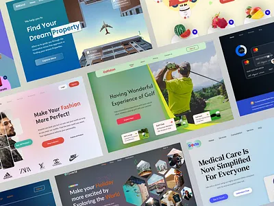 Website Header section design graphic design landing page ui web ui website