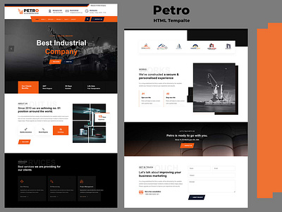 Petro - HTML Template brick chemical construction css gas gas oil graphic design html industrial industry javascript metal oil template ui ui ux ux website