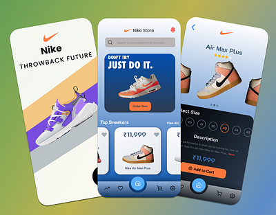 Nike Shoes App Ui Design 3d animation behance design designer dribbble graphic design illustration logo motion graphics nike party shoes sports ui uidaily uitrends ux uxdaily uxtrends