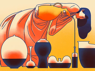 TED Ideas - Seven Rests digital art drawing editorial editorial illustration illustration photoshop procreate