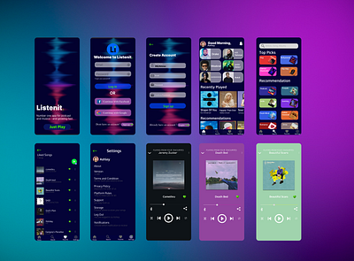 Music App Ui design 3d animation app artists design designer drake graphic design logo motion graphics music playlists songs spotify ui ux