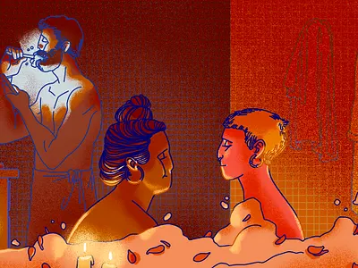 VICE - A Sexy COVID Valentine's day digital art drawing editorial editorial illustration illustration photoshop procreate