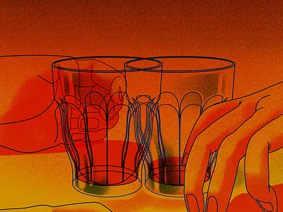 Shmooooooood digital art drawing editorial editorial illustration illustration music playlist procreate spotify