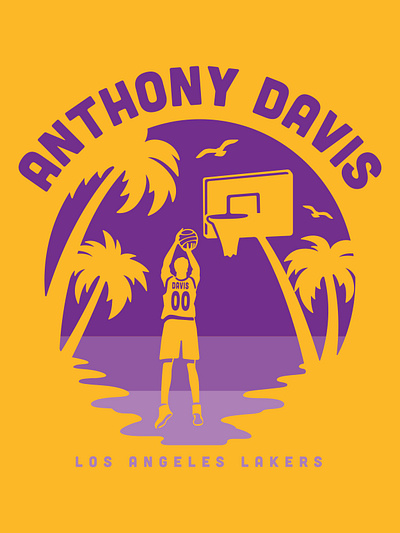 Anthony Davis Lakers Design branding design graphic design illustration vector