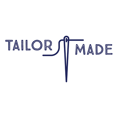 Tailor Made | Logo Design adobe adobe express alterations branding client project clothing design graphic design illustrator logo logomark tailor tailor made