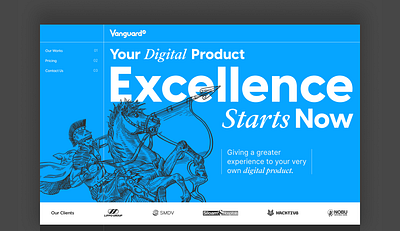 VanguardCX New Website landing page ui ux