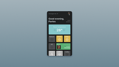 Home Monitoring Dashboard app design design mobile app ui ux