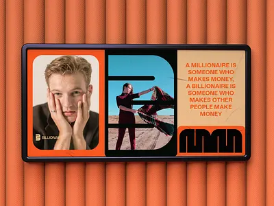 Billionaires Branding 3d branding design graphic design identity illustrator typo typography