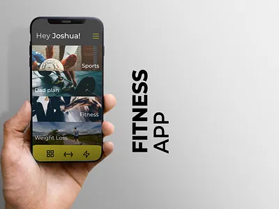 Fitness App UI app application dark design detail figma fitness graphic design health menu mobile open source scroll simple ui ui user experience user interface ux