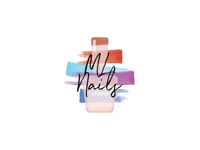 ml nails studio affinity designer beauty branding designer designer logo logo makeup