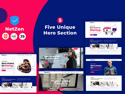 Netzen - IT Website Template css development html information information technology it javascript technology template web website