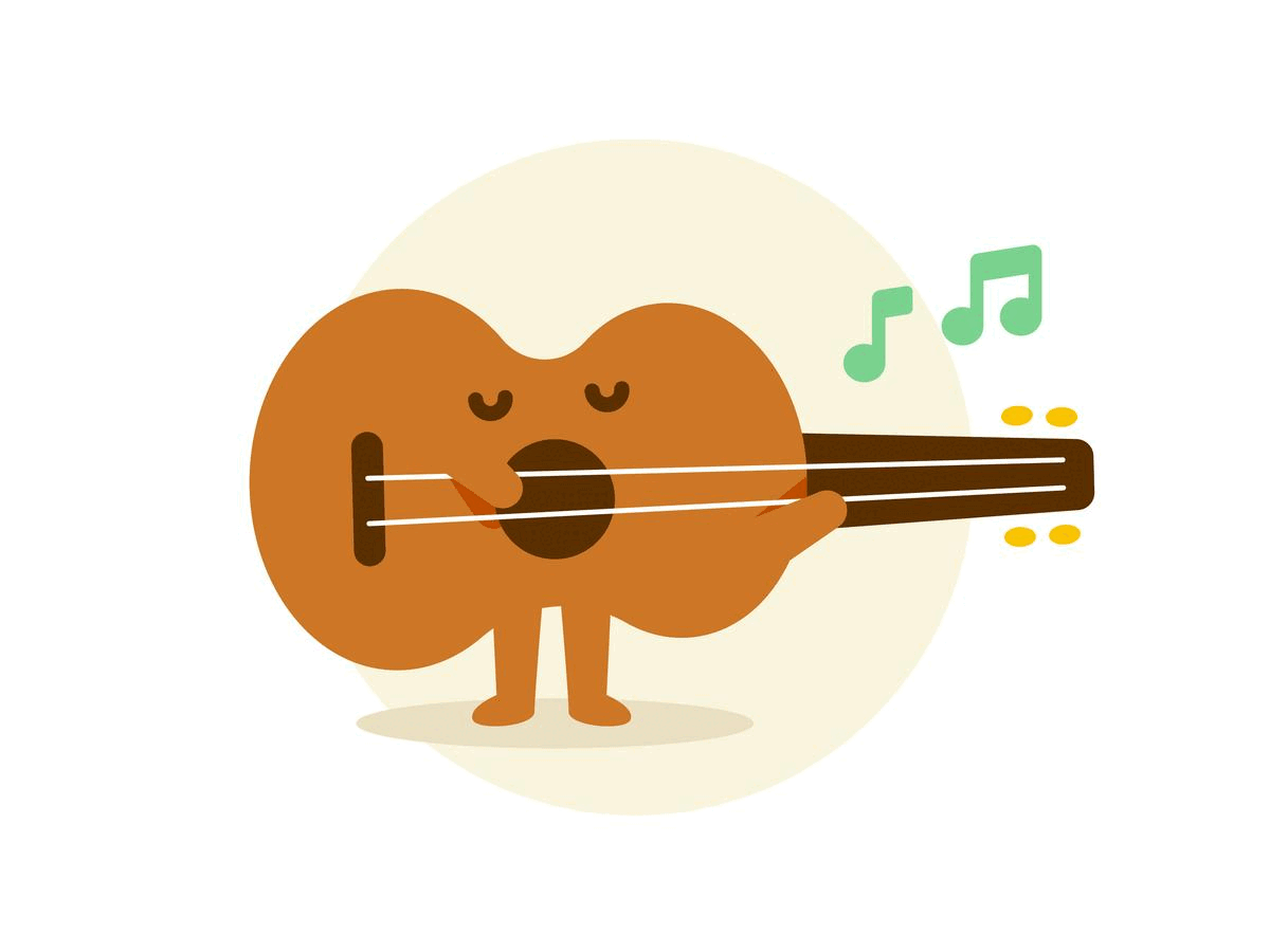 Play Guitar Mascot animation art branding cartoon character children creative cute design flat funny gif guitar illustration kids logo mascot motion graphics music vector