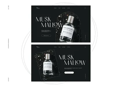 Perfume Brand | Homepage design figma homepage landing landing page logo perfume shop ui ui design web design webdesign website