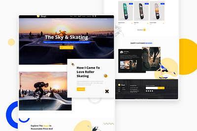 Landing Page Template landing page template ui ux web design website