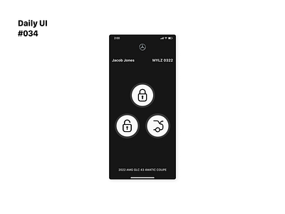 Daily UI 034: Car Interface (Car Key) 034 app car carinterface dailyui dailyuichallenge design figma interface productdesign ui uidesign uiux ux uxdesign uxui
