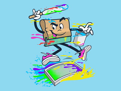 Squeegee Mascot character design design graphics illustration t shirt design vector vector design