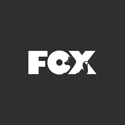 fox negative space animation design graphic design icon logo minimal vector