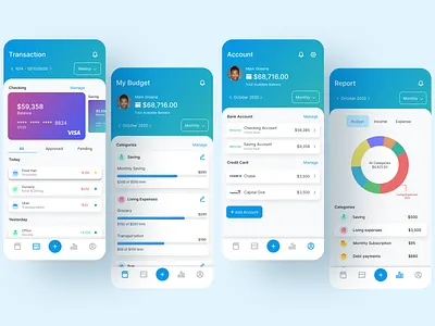 Budget Management App app app design figma ui ux