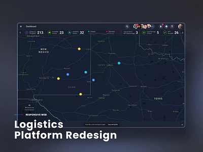 Logistics Platform Redesign dashboards logistics ui ux workflow