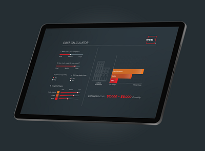 WEST cost calculator web tool