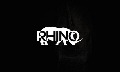 Rhino Logo Design brand and identity brand book design brand identity branding design illustration logo logo design ui vector