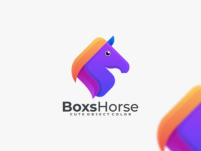 Boxs Horse app branding design graphic design horse coloring horse logo icon illustration logo ui ux vector