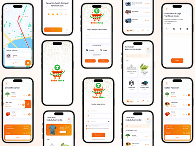 Mobile Toko Kita App branding design illustration mobile ui vector