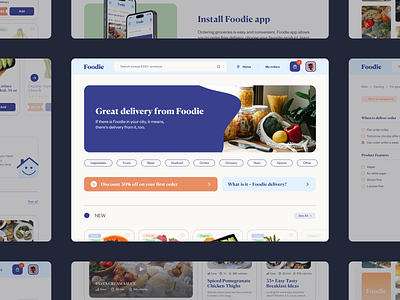 🍔 Exploring Foodie: A Culinary Adventure application application development chicago delivery delivery food delivery food app design illustration modern design ui uidesign uxdesign website development