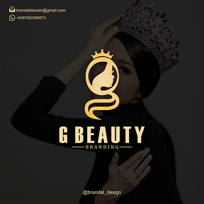g beauty logo 3d animation beaunty branding design graphic design illustration logo motion graphics typography ui ux vector