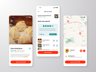 Food Delivery App Design delivery app design food mobile app mockup restaurant ui ux