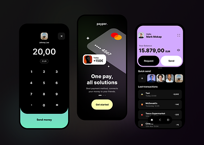 Payment app app balance creditcard design mobile pay payment ui uxui