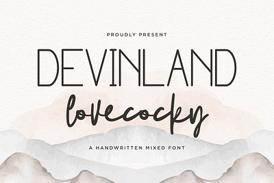 Devinland Lovecocky – A Handwritten Mixed Font fancy handcrafted handwritten mixedd script