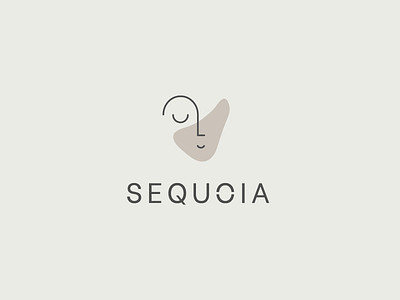 Sequoia Logo beauty branding clean face geometric graphic design identity logo minimalistic