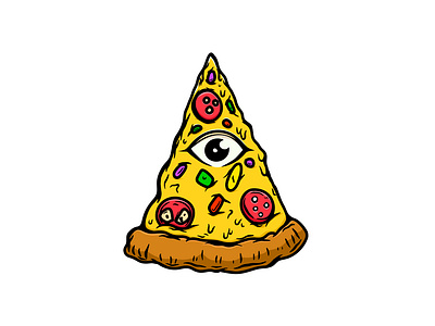 Pizza. Sketching in Procreate cartoon fast food halloween pizza pizza character pizza illustration procreae