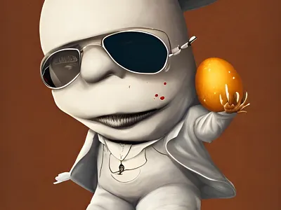 Egg Man beautiful design egg fly gold graphic design money