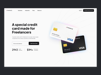 Fintech Web Header 3d animation b2b website finance app finance web design finance website fintech web design fintech website header section hero section illustration landing page paypal web design section ui web web design web header web hero website