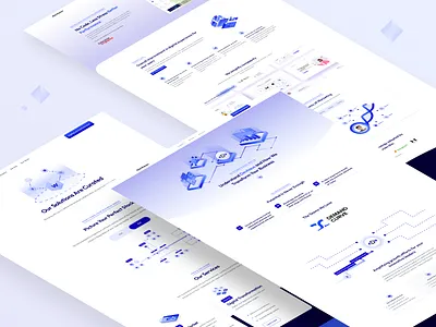Digital Transformation Website design digital transformation saas ui website wireframe