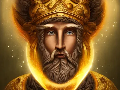 Saint Nicklaus beautiful design fly god graphic design illustration king