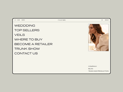 Eva Lendel Navigation clean intelligent minimal trends ui ux web webdesign website wedding