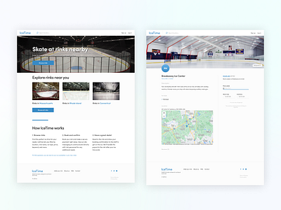 IceTime dailyui design e commerce marketplace service ui ux web development