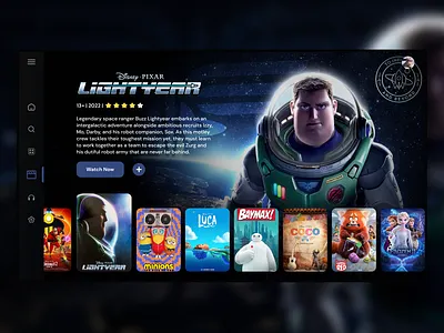 TV App daily ui design movie smart tv tv app ui