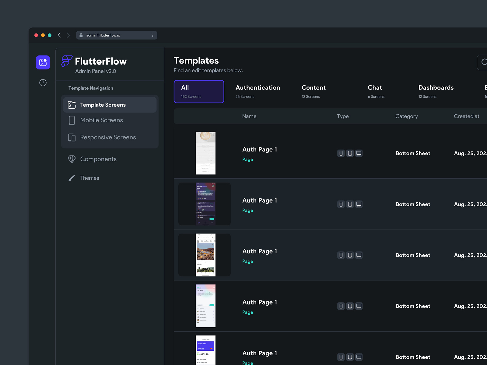 FlutterFlow Admin Panel Design & FF Dev by Kaleo Design on Dribbble