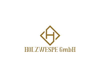 Holzwespe GmbH Logo Design board logo germany logo modern logo woodlogo